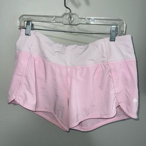 Light pink speed up LuluLemon shorts (vintage color)